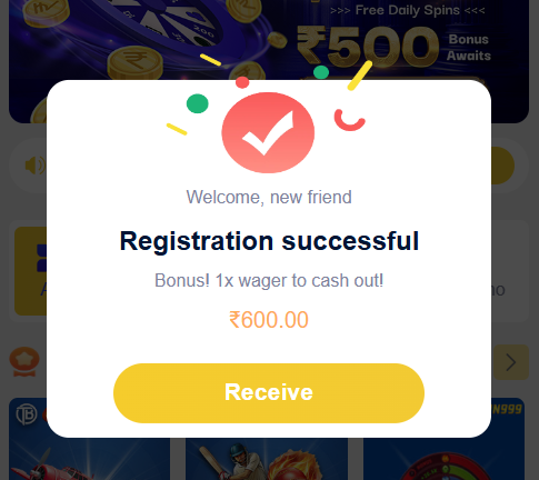 IN999 Register Bonus 600Rs